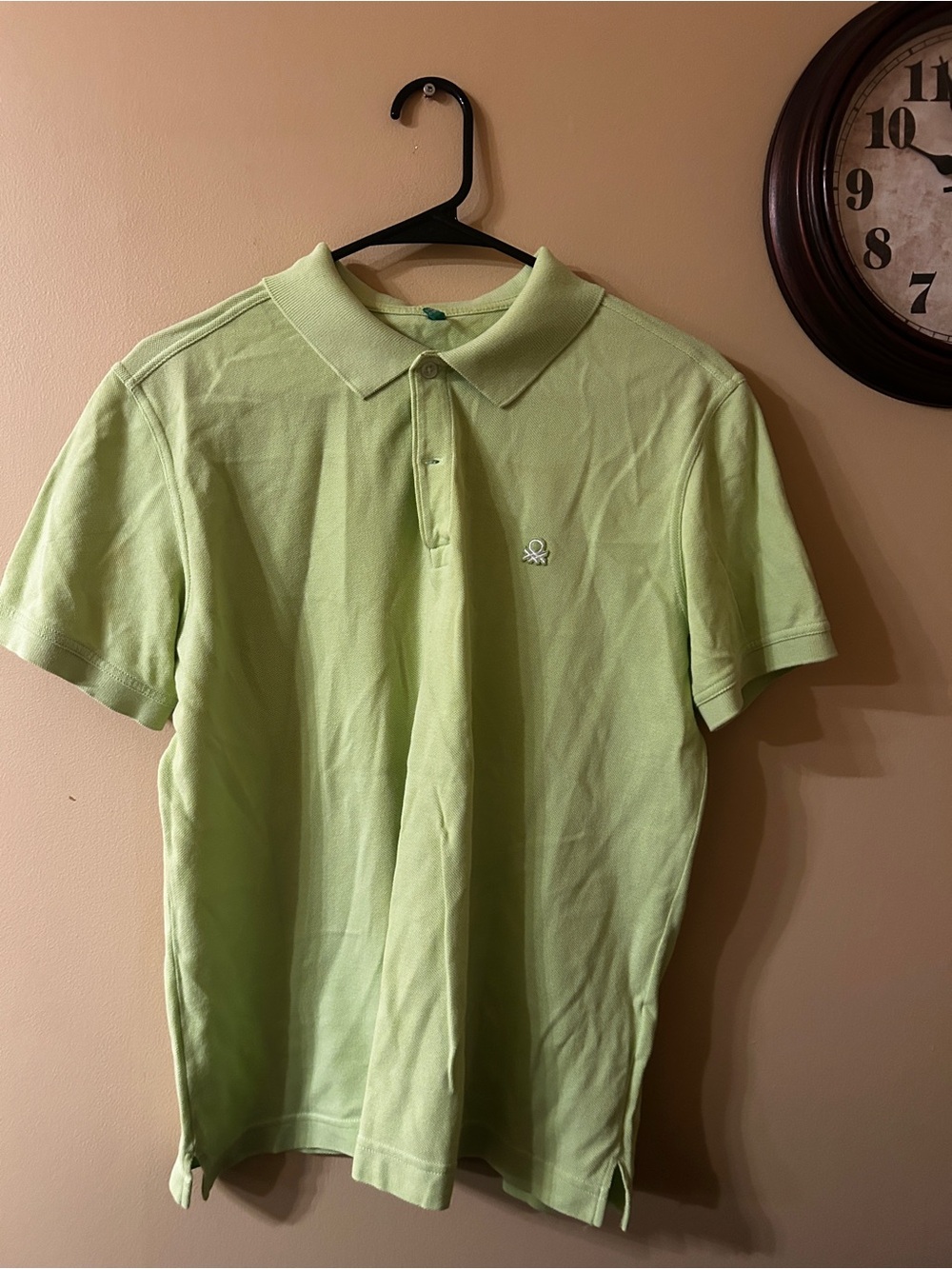 Men's Light Green Polo Shirt - Classic Short Sleeve